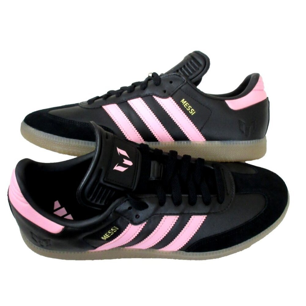 Adidas Men's Samba Messi Black Pink Gum Bottom Soccer Shoes Sizes NIB JP7845